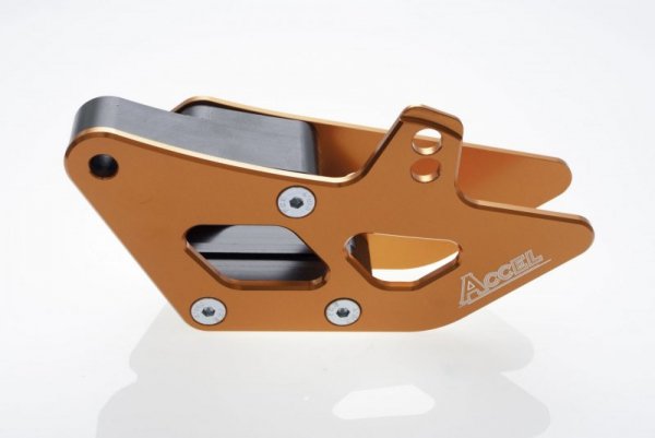 ACCEL PROWADNICA ŁAŃCUCHA KPL. KTM SX/SXF 00-07, EXC 08-13 KOLOR POMARAŃCZOWY