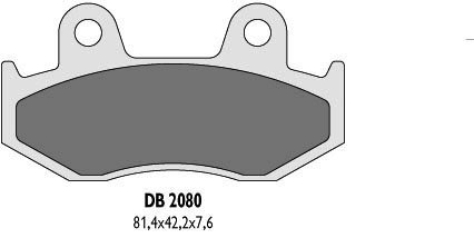 DELTA BRAKING KLOCKI HAMULCOWE KH92, KH323 - ZASTĘPUJĄ DB2080MX-N ORAZ DB2080QD-N (WYCOFANO Z OFERTY)