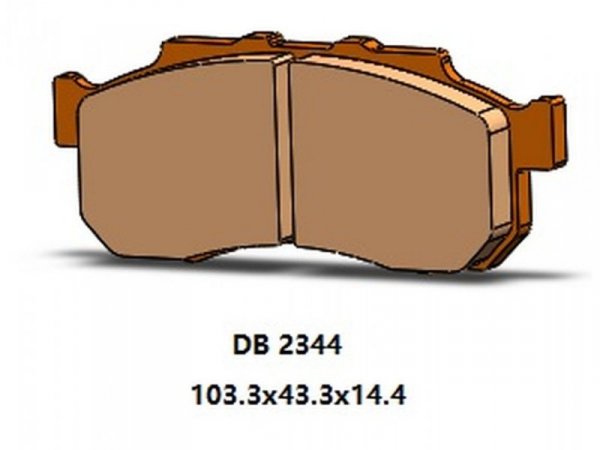 DELTA BRAKING KLOCKI HAMULCOWE KH712 PRZÓD HONDA SXS 500 PIONEER 15-22, SXS 520 PIONEER 21-22, SXS 700 PIONEER 16-22