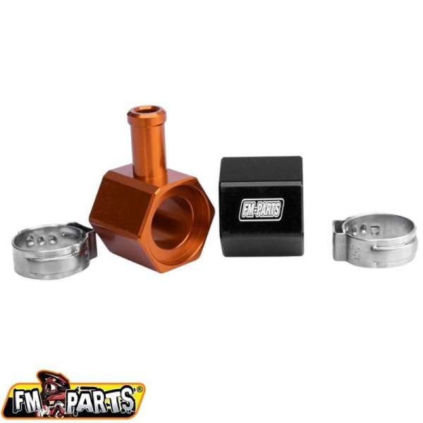 FM-PARTS ALUMINIOWE ZŁĄCZE ZBIORNIKA PALIWA KTM / HUSQVARNA / GAS GAS TPI 18-23 KOLOR CZARNY