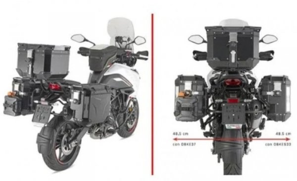 KAPPA STELAŻ KUFRÓW BOCZNYCH MONOKEY CAM SIDE BENELLI TRK 702 / X 23-25 - POD KUFRY KVG KVOYAGER ALU - PRAWY KVGS33 WCIĘTY