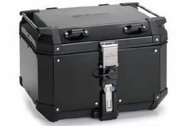 KAPPA KUFER CENTRALNY 48L MONOKEY KVG480B KVOYAGER ALUMINIOWY KOLOR CZARNY ANODOWANY BLACK LINE