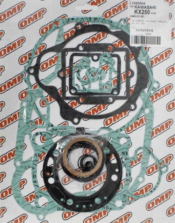 JR (OMP) WYPRZEDAŻ KOMPLET USZCZELEK KAWASAKI KX 250 04