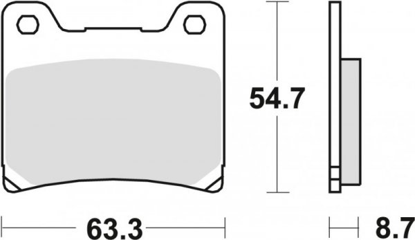 TRW ZF KLOCKI HAMULCOWE KH88 ORGANIC YAMAHA TZR 125 88-00, FZR 600 89-95, YZF 600 96-02, FZ 750 85-94, XV 750 89-92, YZF 750 93-