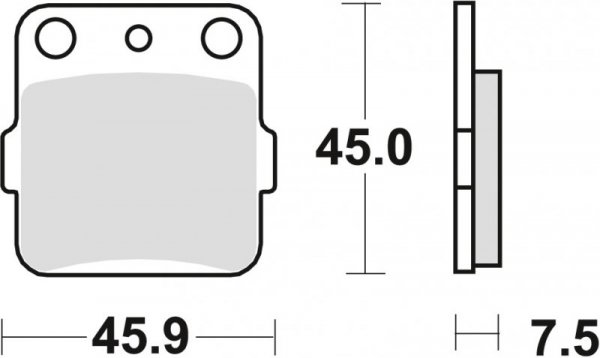 TRW ZF KLOCKI HAMULCOWE KH84 SINTER OFFROAD SUZUKI DR 800 88-90, YAMAHA YFZ 450 04-20 TYŁ (PROMOCJA)