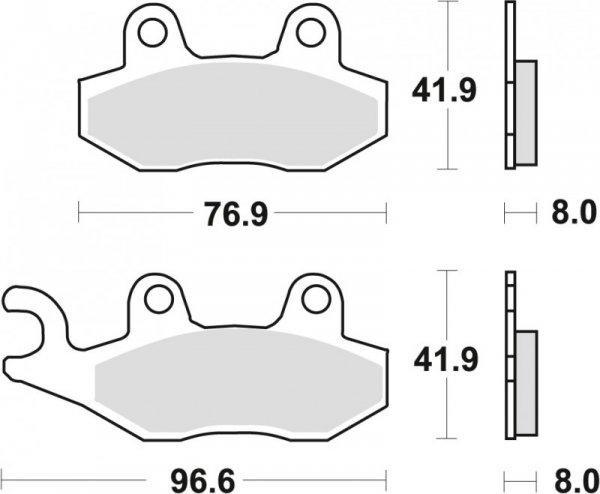 TRW ZF KLOCKI HAMULCOWE KH135 KH214 SINTER OFFROAD APRILIA SX 125 18-, HONDA NSR 150 02-, KAWASAKI KLX 125 10-13, KDX 250 90-94,