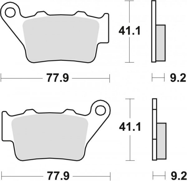 TRW ZF KLOCKI HAMULCOWE KH208 ORGANIC APRILIA PEGASO 650 01-10, ETV 1200 CAPONORD 13-17, HONDA NX 650 DOMINATOR 95-01, YAMAHA MT