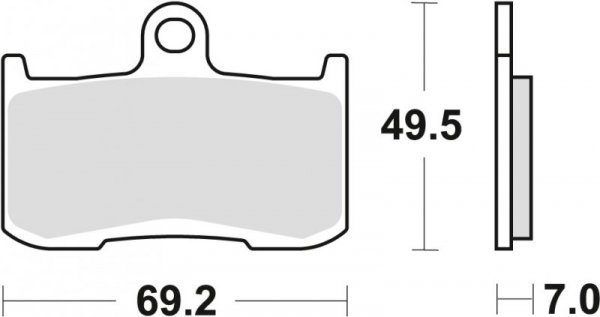 TRW ZF KLOCKI HAMULCOWE KH347 SINTER STREET KAWASAKI Z 800 13-17, Z 900 17-21, Z 1000 03-06, SUZUKI GSX 750 17-21, GSX 1300 07-1