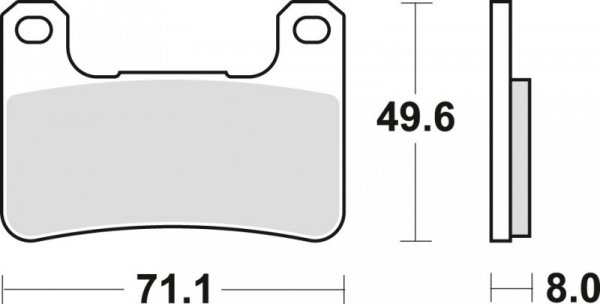 TRW ZF KLOCKI HAMULCOWE KH379 SINTER STREET KAWASAKI Z 900 18-, KLZ 1000 19-, H2 18-, Z 1000 10-, ZX10R 08-15, SUZUKI GSXR 600 /