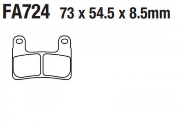 TRW ZF KLOCKI HAMULCOWE KH724 CARBON RACING BMW S 1000RR, R 1250R/RT 19-, R 1250GS/ADV 19-, S 1000XR 19-, PRZÓD