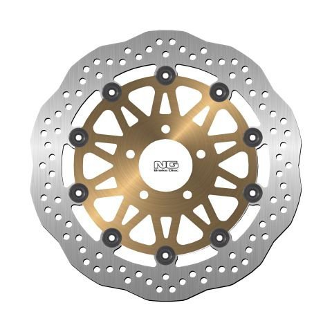 NG TARCZA HAMULCOWA PRZÓD KAWASAKI ZX6R 95-02, Z 750 03-06, W800 11-17, Z1000 03-06 (300X61X5) WAVE (ZŁOTY ŚRODEK)