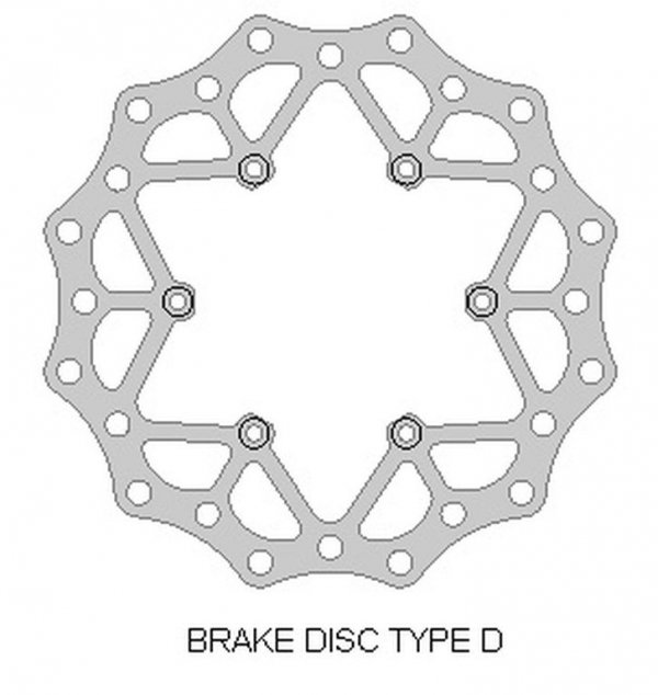 DELTA BRAKING TARCZA HAMULCOWA TYŁ BETA 2T/4T 13-21, WAVE ULTRA LIGHT (220X108,2X4MM) (6X6,5MM) (NG1294)