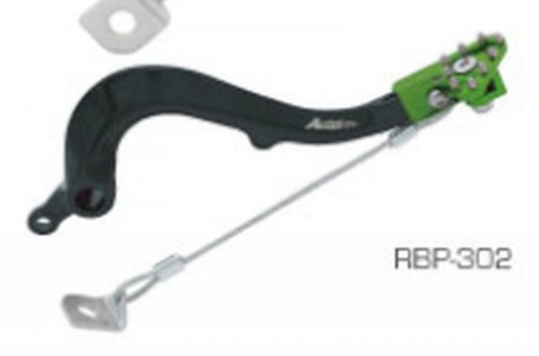 ACCEL DŹWIGNIA HAMULCA NOŻNEGO KAWASAKI KXF 250 21-25 , KXF 450 06-25 KOLOR ZIELONY