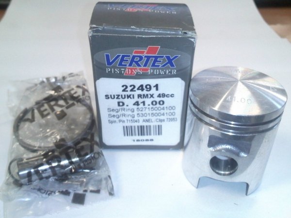 Tłok VERTEX SUZUKI 2T TS,RMX 50, Katana LC, Zilion LC, Street Magic 41,00mm Wyprzedaż!