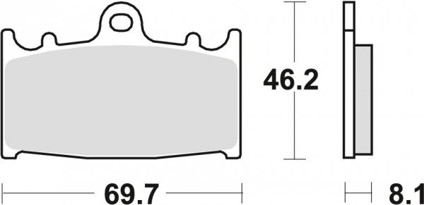 TRW klocki hamulcowe przód Suzuki GSX-R 400 (88-90)