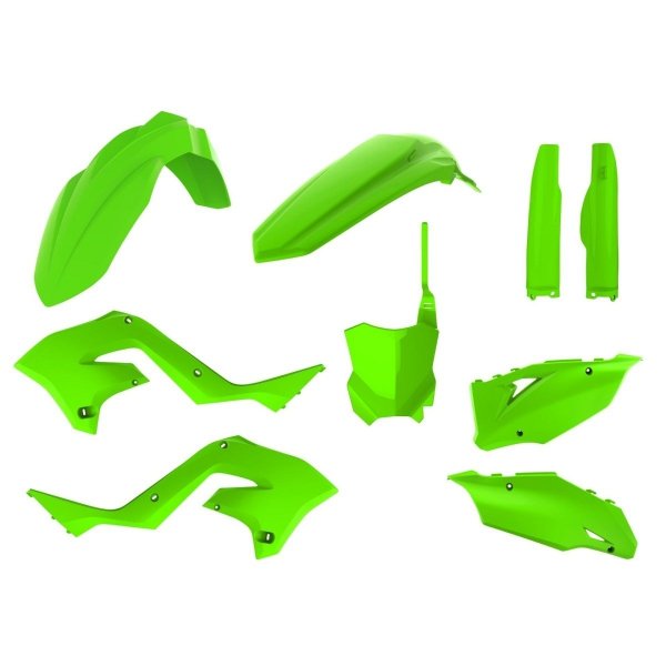 POLISPORT KOMPLET PLASTIKÓW KAWASAKI KX 125/250 '03-'08 KOLOR ZIELONY (LIME GREEN)