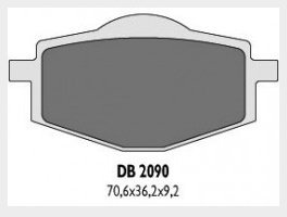 Delta Braking YAMAHA	125 DT R (88-03) klocki hamulcowe tył