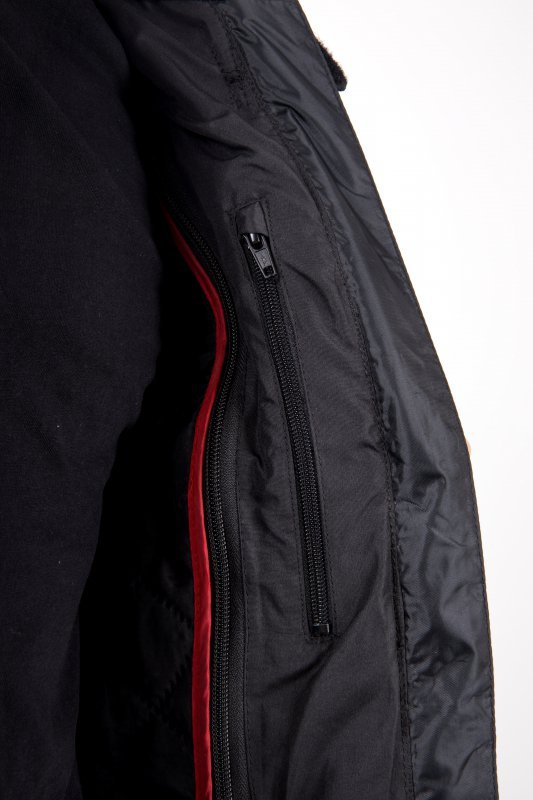 KURTKA TEKSTYLNA OZONE PULSE BLACK/FLUO YELLOW L