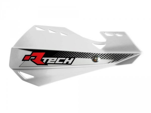 Racetech osłony rąk DUAL EVO cross/enduro z mocowaniami biały