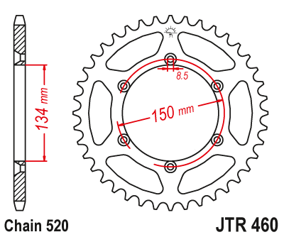 DID JT zestaw napędowy Kawasaki KLX300/R (03-07)
