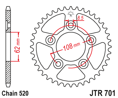 DID JT zestaw napędowy Cagiva 125 Mito EV 92 - 99 