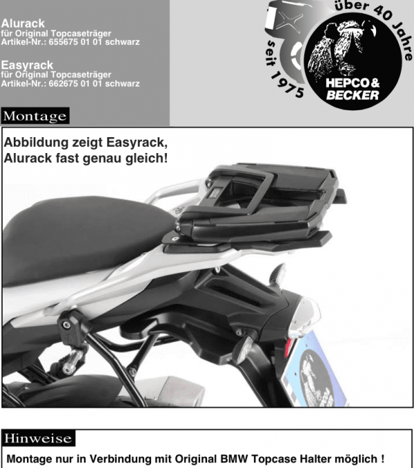 Hepco &amp; Becker stelaż Alurack  BMW S 1000 XR (2015-2019) 