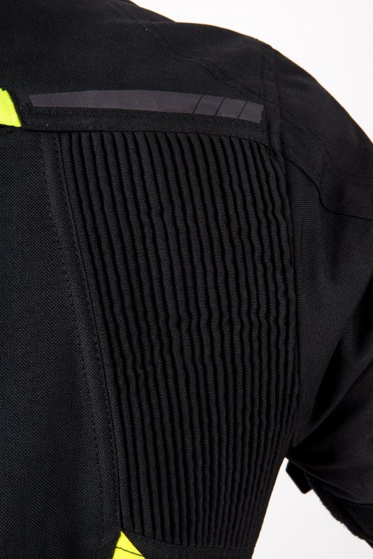 KURTKA TEKSTYLNA OZONE DELTA IV BLACK/FLUO YELLOW L