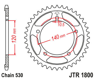 DID JT zestaw napędowy Triumph 955 Sprint ST / 99-04