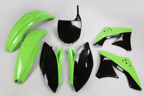 UFO KOMPLET PLASTIKÓW KAWASAKI KXF 250 '09-'12 KOLOR OEM (ZIELONY/CZARNY)