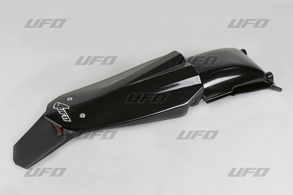 UFO BŁOTNIK TYŁ HUSQVARNA 2T '05-'09, 4T '05-'07 Z LAMPKĄ KOLOR CZARNY