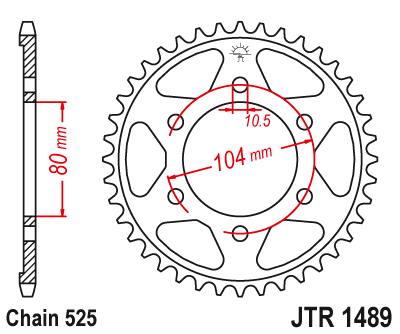 DID JT zestaw napędowy Kawasaki Z1000 ABS (14-20)