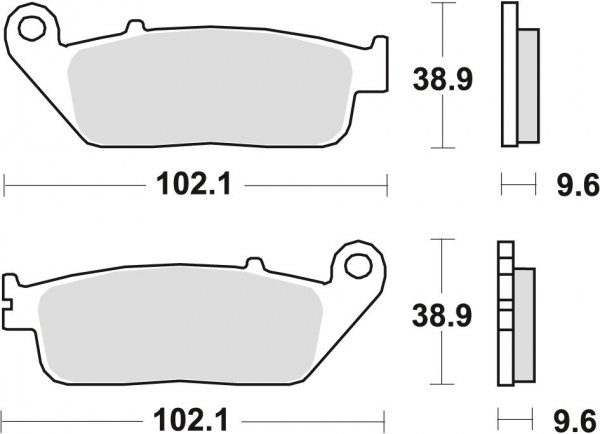  TRW klocki hamulcowe przód HONDA CTX - DA, DCT 700 (14-17) 