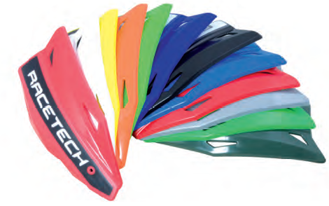 RACETECH PLASTIKI ZAMIENNE DO OSŁON RĄK (HANDBARÓW) VERTIGO / ALU / ATV KOLOR NIEBIESKI