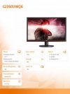 Monitor 21.5 G2260VWQ6 LED HDMI DP 1ms Czarny