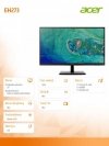 Monitor 27 cali EH273  Full HD 75Hz, VA, 4ms, 250Lm