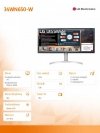 Monitor 34WN650-W IPS Ultra Wide 400cd/m2 2560x1080