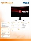Monitor Optix MAG322CR 31.5 cala Curve/LED/FHD/Non-T/Czarny