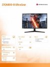 Monitor 27GN800-B UltraGear 27 cali IPS 1ms 144Hz HDR 10