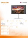 Monitor 27UP850-W 27 cali UHD IPS USB-C Vesa DisplayHDR 400 z głośnikami