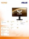 Monitor 27 VG27AQZ DVI HDMI DP TUF Gaming VG27AQZ HDR Gaming Monitor 27 inch WQHD (2560x1440), IPS, 16