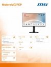Monitor 27 cali Modern MD271CP CURVE/LED/FHD/NonTouch/75Hz/czarny