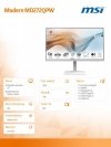 Monitor Modern MD272QPW 27 cali IPS/WQHD/4ms/75Hz/250nit