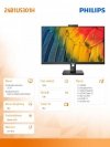 Monitor 23,8 cali 24B1U5301H IPS HDMI DP USB-C Pivot Kamera Głośniki