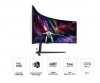 Samsung Monitor 57 cali G95NC VA 7680x2160 DUHD 32:9 3xHDMI 1xDP 2xUSB 3.0 KVM 1ms 240Hz HAS Gaming zakrzywiony 3Yd2d