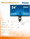 Monitor 24 cale XUB2497HSU-B1 IPS.HDMI.DP.2x2W.2xUSB(2.0).HAS(150mm). 250cd.1ms.100Hz /5y/