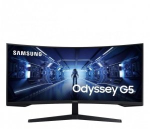 Monitor 34 cale LC34G55TWWRXEN VA 3440x1440 Ultra WQHD  21:9 format kinowy 1xHDMI/1xDP 1 ms (MPRT) zakrzywiony 165Hz Gaming 2 la