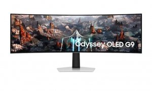 Monitor 49 cali LS49CG934SUXEN OLED 5120x1440 DQHD 32:9 1xHDMI 1xmicroHDMI 1xDP 3xUSB 3.0 0,03ms(GTG) głośniki zakrzywiony HAS 2