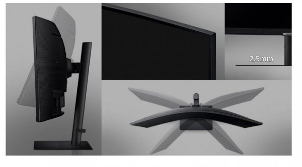 Monitor 34 cale LS34A650UBUXEN VA 3440x1440 UWQHD 21:9 1xHDMI 1xUSB-C 1xDP 3xUSB 3.0 LAN (RJ45) 5ms HAS+PIVOT zakrzywiony 3 lata