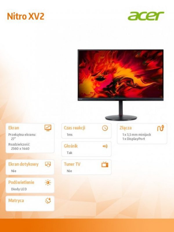 Monitor 27 cali Nitro XV272UKVbmiiprzx