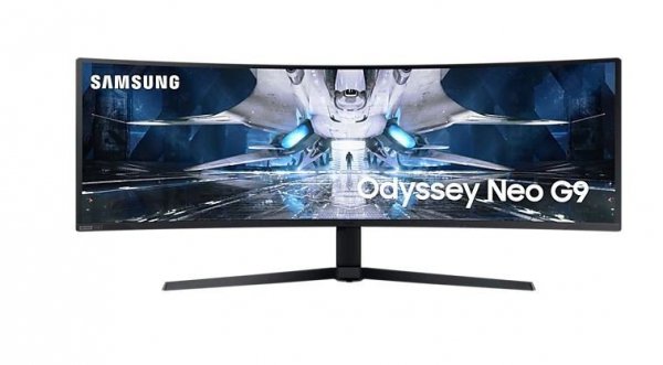 Monitor 49 cali LS49AG950NUXEN VA 5120x1440 DQHD 32:9 super szeroki 2xHDMI/1xDP 1 ms (GTG) płaski Gaming 2 lata d2d